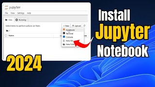 how to install jupyter notebook in windows 11 (2024) easy