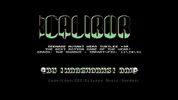 Excalibur intro - Teenage Mutant Hero Turtles C64