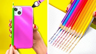 HOW TO SNEAK YOUR PHONE INTO SCHOOL 🙊📚 Hacks And Funny Situations by 123 GO!
