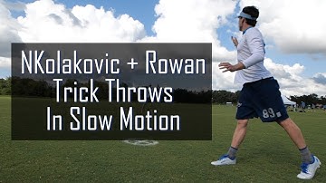 The Best Ultimate Frisbee Trick Throws in Slow Motion with NKolakovic