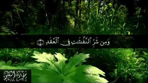 113 سورة الفلق بصوت الشيخ سعد الغامدي