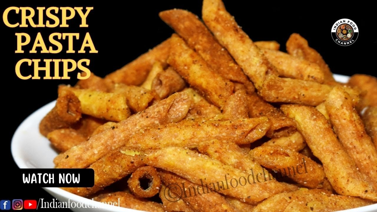 Masala Kurkure Pasta Chips-Macaroni Chips banane ka asaan tarika-Pasta chips banane ka tarika | Indian Food Channel