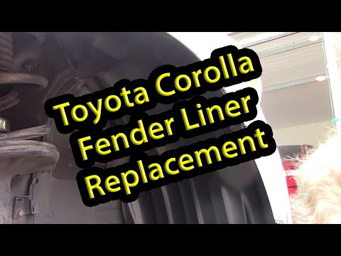 Toyota Corolla Fender Liner Replacement - YouTube