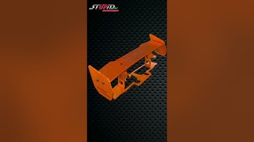 Kit ORANGE - Rear Wing, Front Spliter and Side Skirt fits ARRMA Felony