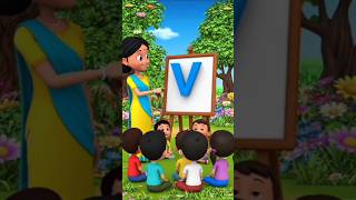 V For Van 🚐| Learn Colors for Kids 🎨 | ABC Alphabet Learning Video | #shorts