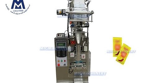 Sauce Packaging Machine: how to fill and seal sauce sachet(sauce packing machine, 20-40sachets/min)