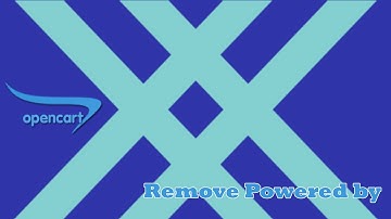 Opencart - Remove "Powered by" from the Footer - FREE ocmod Extension