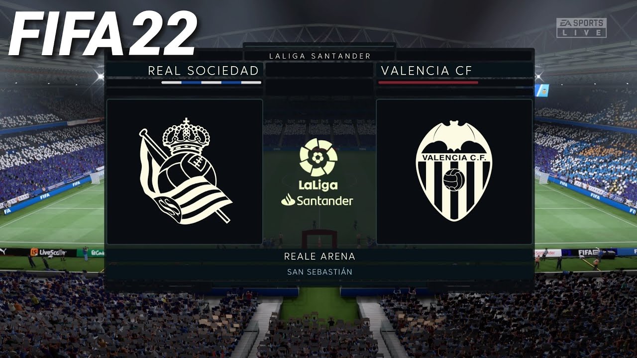 FIFA 22 - Real Sociedad vs Valencia CF - La Liga Santander | PS4