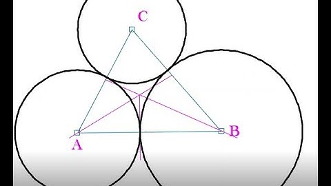 To Draw Three Circles to Touch each other when Given the Position of their Centers in AutoCAD