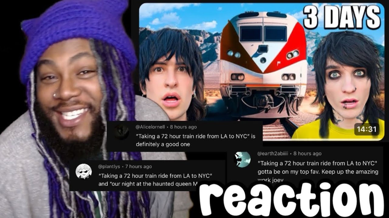 Jake & Johnnie Taking a 72 Hour Train from LA to NYC ABSOLUTELY CHAOTIC | REACTION