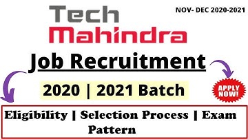 Tech Mahindra Recruitment For 2020 | 2021 - Tech mahindra off campus Hiring | off campus updates