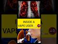 What Happens to Your Body When You Inhale Vape Smoke #vapelife #health #body #science #lungs #shorts