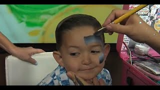 Waterproof face painting adds magic to parties with vibrant designs