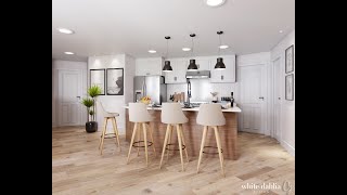 Information 3D Animation - Kitchen and dining room - Open Concept rendering News