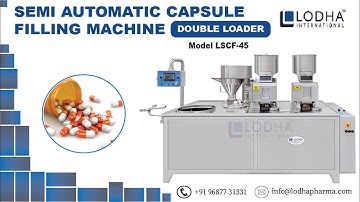 Double Loader Semi Automatic Capsule Filling Machine
