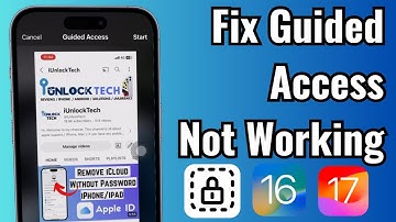 How To Fix Guided Access Not Working on iPhone & iPad iOS 16/17