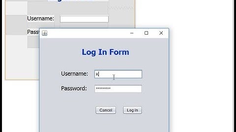 Part 1: How to create a Login Form in Java using Netbeans. Easy steps