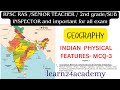 MCQ-3 - GEOGRAPHY INDIAN  PHYSICAL FEATURES- MCQ 2025 CLASS -3