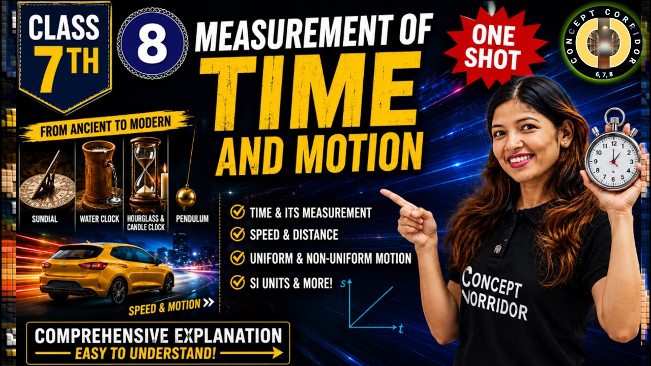 Measurement of Time and Motion | Chapter 8 One Shot | Class 7 Science ...