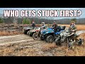 Quick woods ride turns into who can get stuck first contest