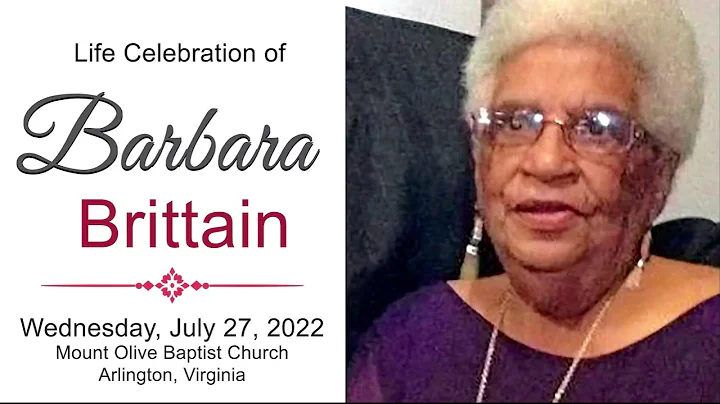 Life Celebration of Barbara Brittain | 7/27 at 11:...