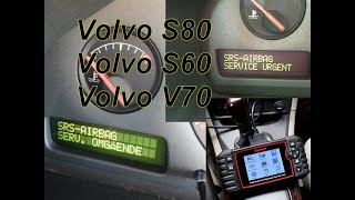 Släcka Felkod Srs Airbag Serv Omgående Volvo S80 S60 V70 - Youtube