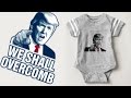 Funny donald trump for president shirt baby football bodysuit we shall overcomb dark t shirt