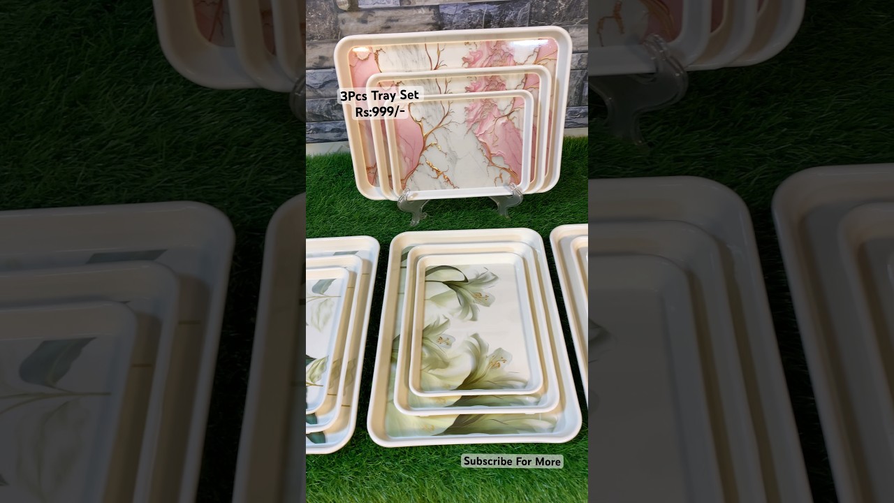 3Pcs Tray Set 