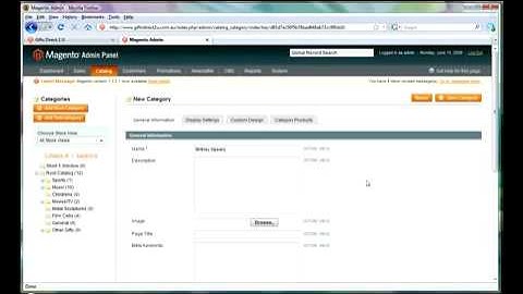 Magento - Adding, Deleting and Managing Categories