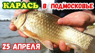 КАРАСЬ ПРОСНУЛСЯ!!! 25 апреля. Весенний карась! Карась в Подмосковье.