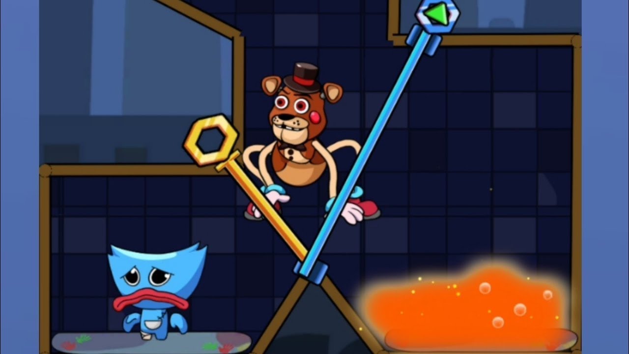 home pin rescue game huggy pin rescue game // gameplay YouTube