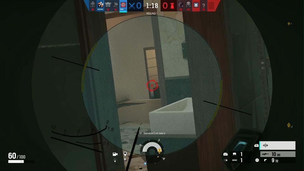 Tom Clancy's Rainbow Six Siege Glaz Snipes - YouTube