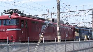 EF81 133+EF65 1104 入線 田端運転所