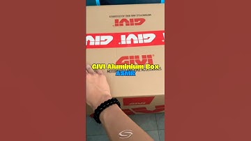 Givi Aluminium Box - ASMR🎤 #premiumsportcycles #unboxing #unbox #givi #youtube #fyp #shorts #asmr