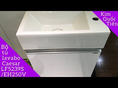 Video Bộ Tủ Lavabo Caesar Treo Tường LF5239S/EH250V - youtube