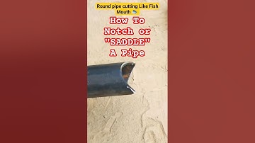 How to saddle a pipe. How to notch a pipe. How to Fish Mouth a pipe. #welding #fabrication #pipeline