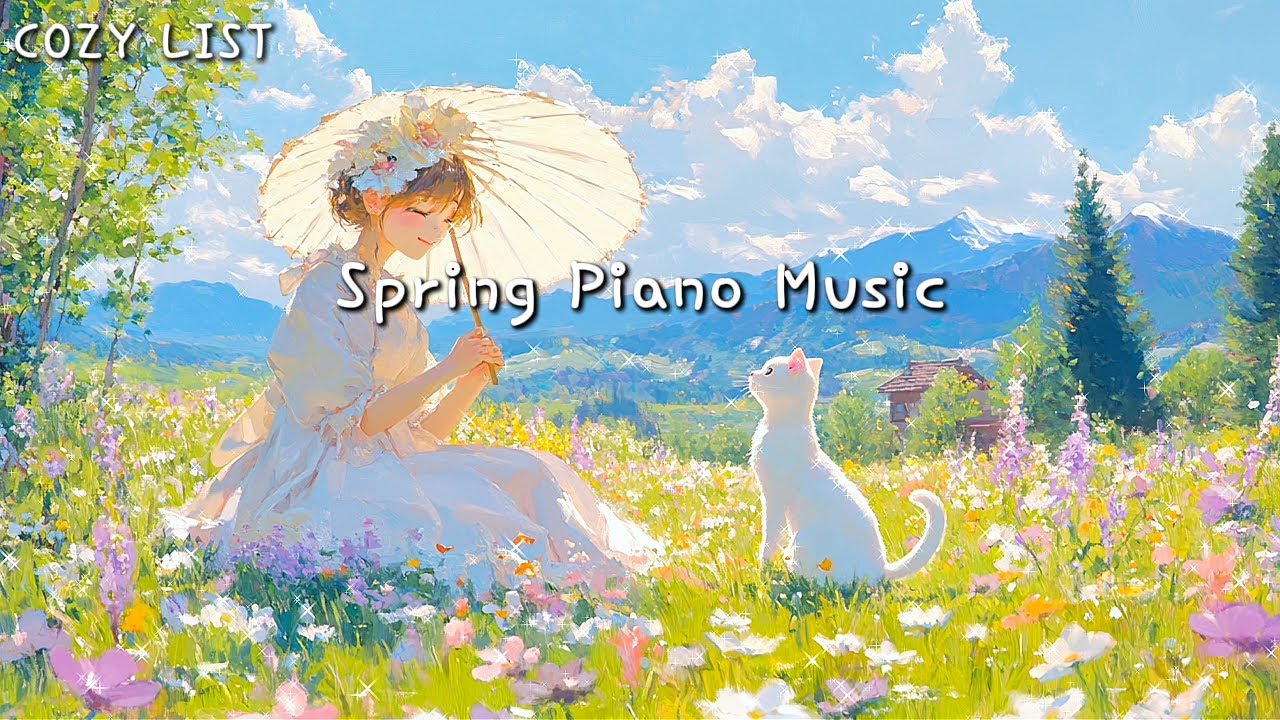 [Playlist] 평온한 하루 시작 🌟 마음이 편해지는 부드러운 피아노 연주, 뉴에이지 힐링 카페음악, 봄플레이리스트 Soft piano music, Spring cafe