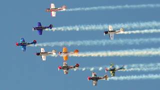 Ballet in the Valley — Yak-52 9-Ship Formation Aerobatic Display