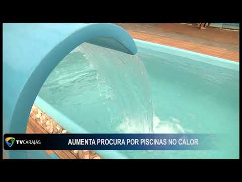 As altas temperaturas em Campo Mourão fez aumentar as vendas de piscinas