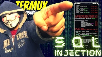 How Hacker Hack website with SQL Injection using Termux | termux hacking full course in hindi