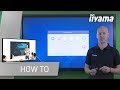 Touch screen monitor settings - iiyama 68 series/03 series large touch display