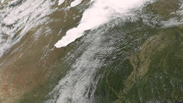 Animated NOAA GOES-13 satellite data shows space view of Great Plains tornado outbreak