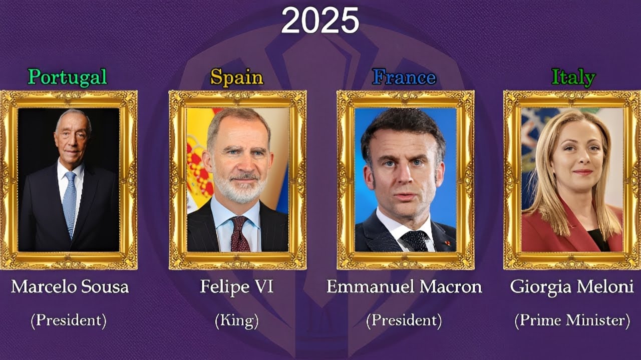 The Leaders of Portugal, Spain, France & Italy (1474-2025)