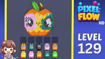 Pixel Flow Level 129 Solution Walkthrough