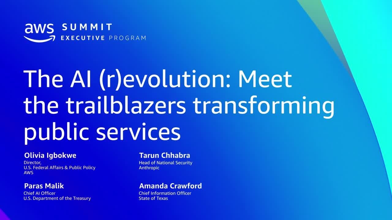 AWS Summit Washington DC - The AI (r)evolution: Meet the trailblazers transforming public service