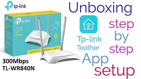 Tp-link TL-WR840N wireless N Router 300Mbps Unboxing and setup on mobile App in Hindi