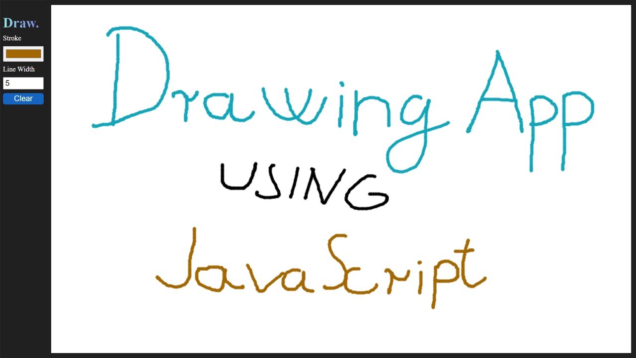 Build A Drawing App in HTML CSS & JavaScript