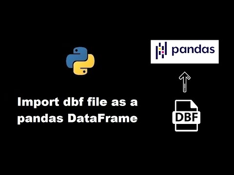Import dbf file as a pandas DataFrame