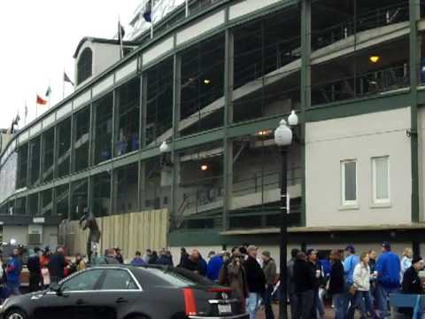Chicago Cubs Opening Day 2011 outside Wrigley