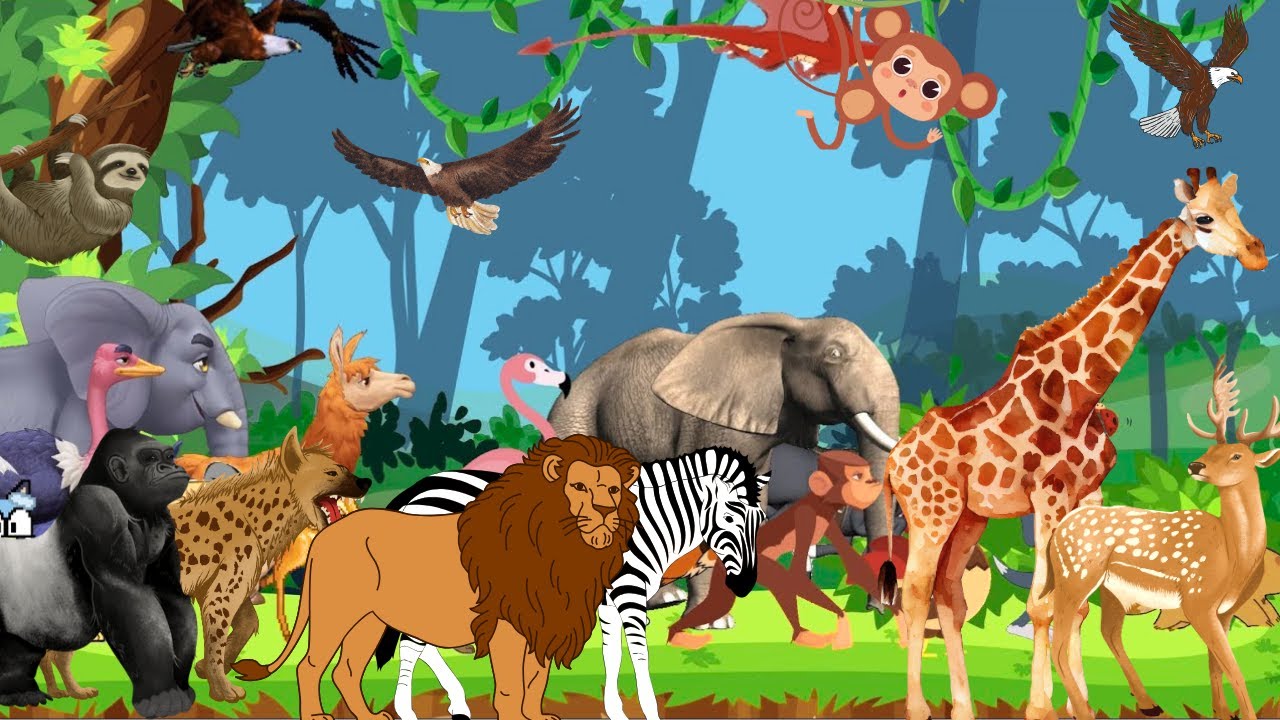 Песня «Звуки животных от A до Z» из серии «ABC Safari» | Учим звуки животных от A до Z | Kids Sma...